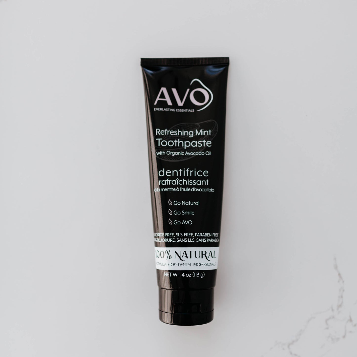 Refreshing Mint Toothpaste with Avocado Oil, Front Side