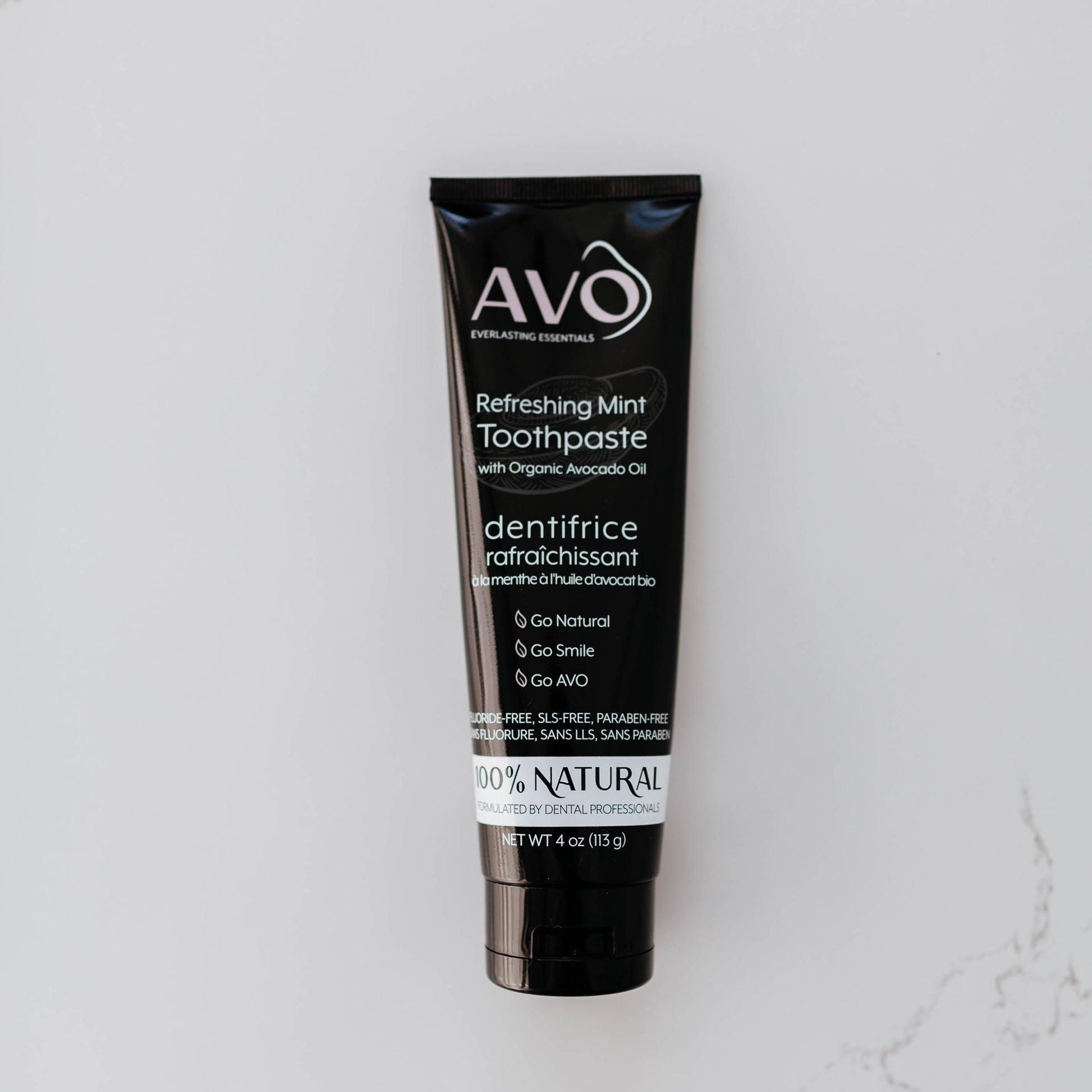 Refreshing Mint Toothpaste with Avocado Oil, Front Side