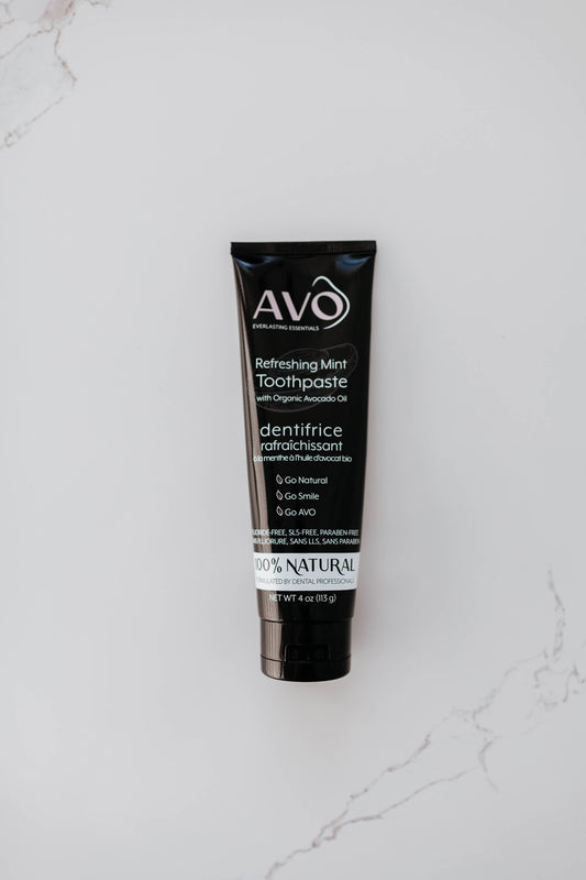 Refreshing Mint Toothpaste with Avocado Oil, Front Side